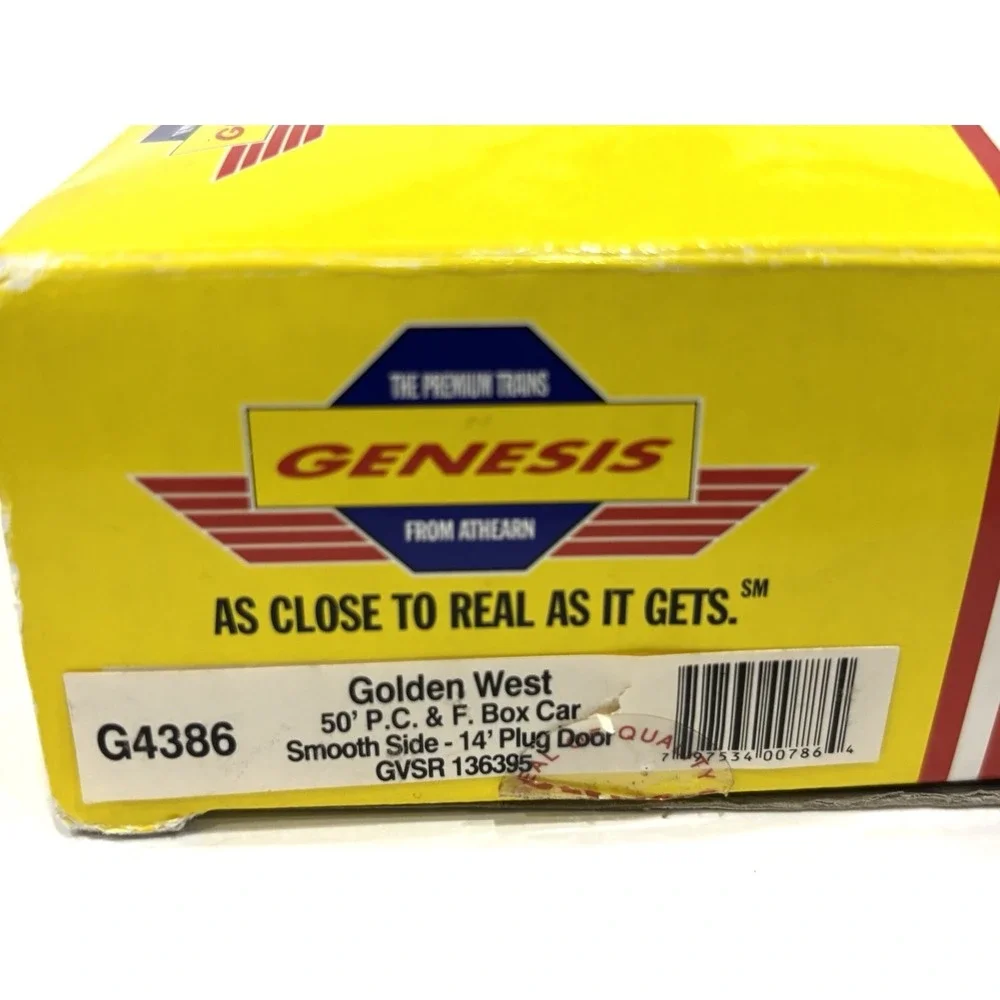 HO Scale Golden West Service GVSR 136395 Boxcar Model Train Damaged Box
